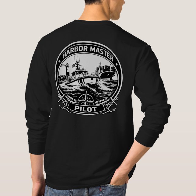 Camiseta Harbor Master Pilot: Professional Long Sleeve Tee (Verso)