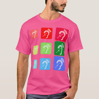 CAMISETA HARD OF HEARING COLORFUL