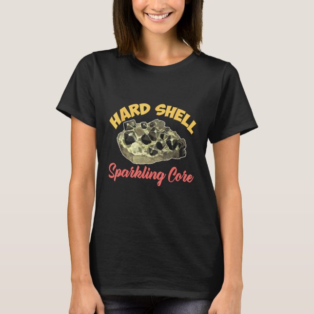Camiseta Hard Spell Sparkling Core Geode Hunter Mineral Col (Frente)