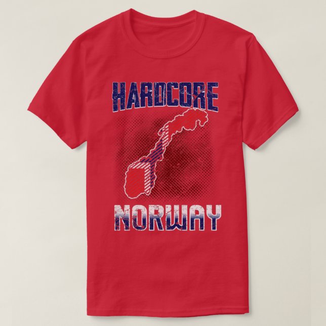 Camiseta Hardcore Noruega (Frente do Design)