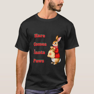 Camiseta Hare Comes Santa Paws T-Shirt