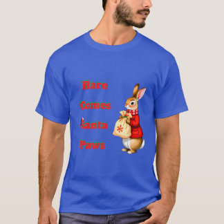 Camiseta Hare Comes Santa Paws T-Shirt