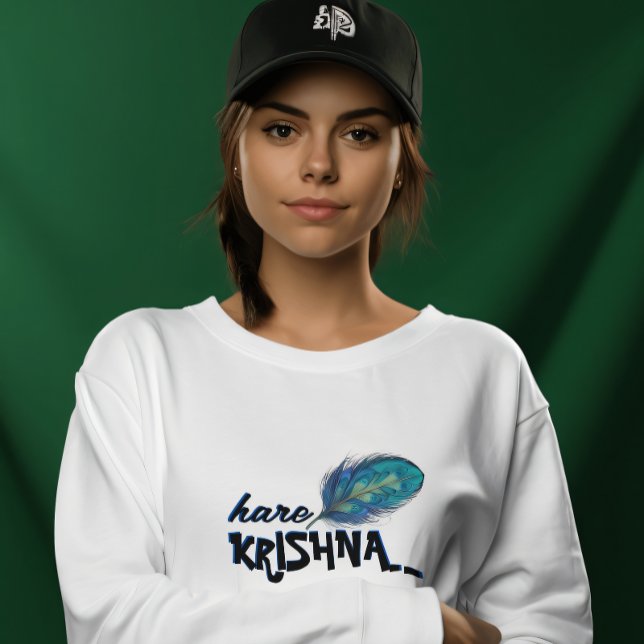 Camiseta "Hare Krishna" Peacock Feather Hindu (Criador carregado)