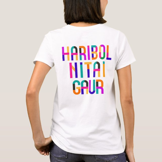 Camiseta  Haribol Nitai Gaur        (Verso)