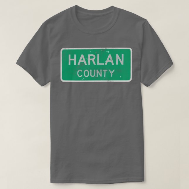 Camiseta Harlan County KY Retro Outlaw Country Fan Design (Frente do Design)