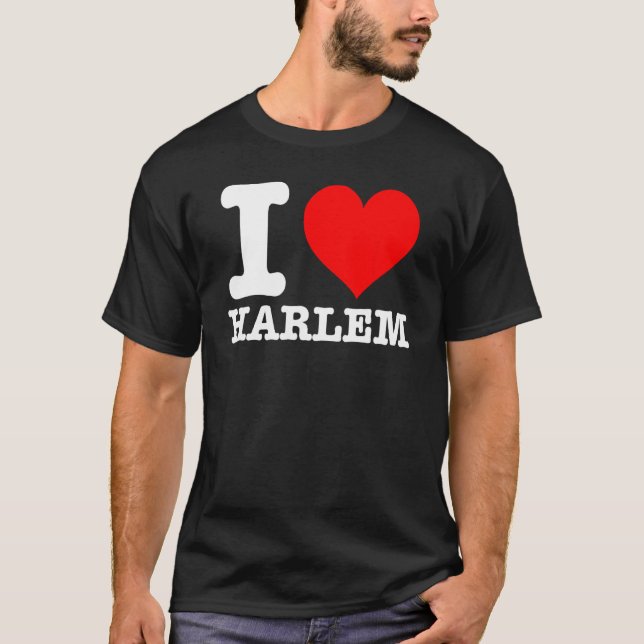 Camiseta Harlem - Eu Amo Harlem - I Heart Harlem (Frente)