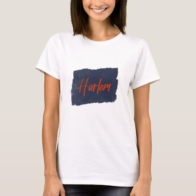 Camiseta Harlem Handwrite Red Typografia (Frente)