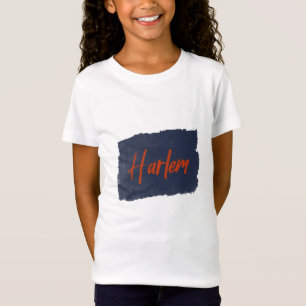 Camiseta Harlem Handwrite Red Typografia T-Shirt