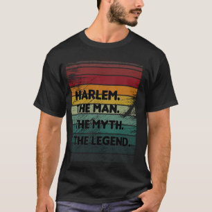 Camiseta Harlem Os Homens A Lenda Para Os Homens Engraçados