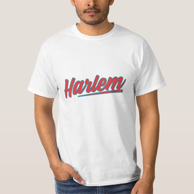 Camiseta Harlem Red Typografia (Frente)