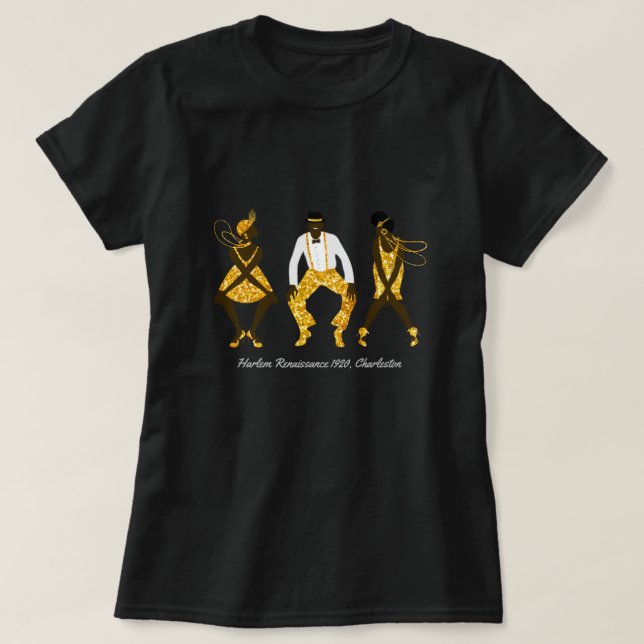 Camiseta Harlem Renaissance 1920, Charleston: (Frente do Design)