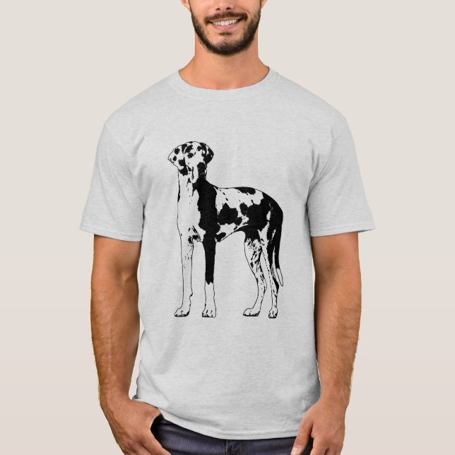 Camiseta Harlequin great dane (Frente)