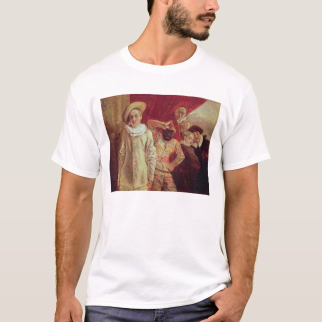 Camiseta Harlequin, Pierrot e Scapin, atores de COM (Frente)