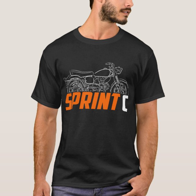 Camiseta Harley-Davidson Sprint C 1965-1966 (Frente)