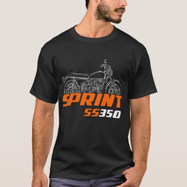 Camiseta Harley-Davidson Sprint SS-350 1973-1974 (Frente)
