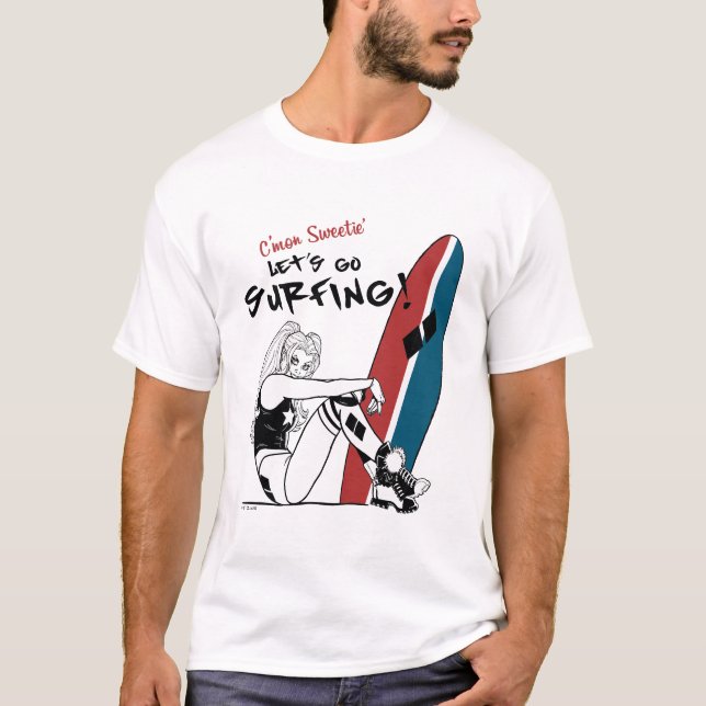 Camiseta Harley Quinn - Surfe em Vamos (Frente)