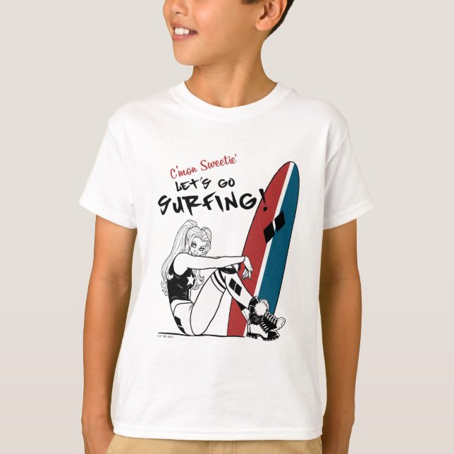 Camiseta Harley Quinn - Surfe em Vamos (Frente)