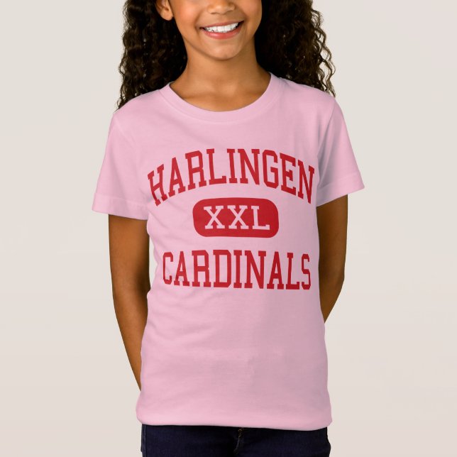 Camiseta Harlingen - cardeais - alto - Harlingen Texas (Frente)