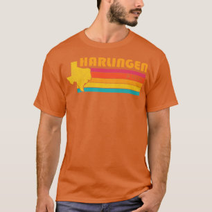 Camiseta Harlingen Texas Vintage angustiou Souvenir