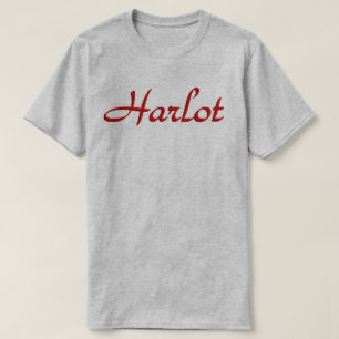 Camiseta Harlot de texto