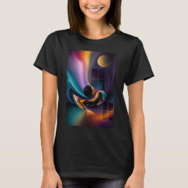 Camiseta Harmonia Celestial | Paisagem de Sonhos Abstrata