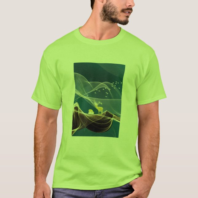 Camiseta Harmonia Dourada.  (Frente)
