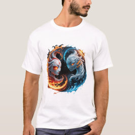Camiseta Harmonia elementar, yin e yang da natureza.