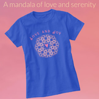 Camiseta Harmonia em Bloom: Um Mandala de Amor e Serenidade