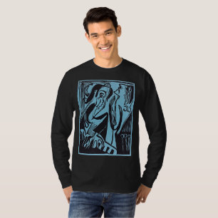 Camiseta Harmonia em Matizes - Pianista e Trabalho de arte 