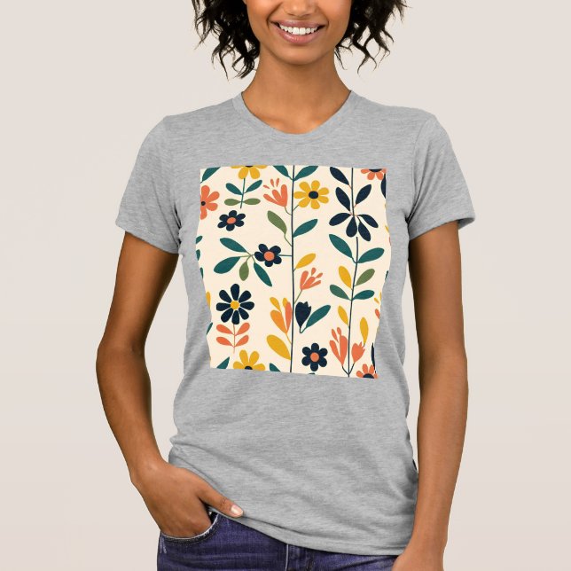 Camiseta Harmonia Floral Escandinava (Frente)