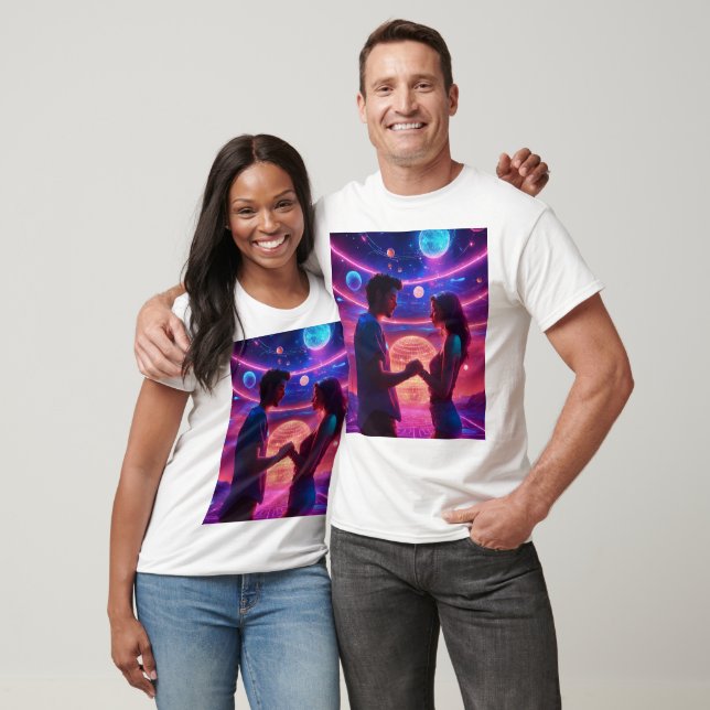 Camiseta "Harmonia Galáctica: Dança Celestial" (Unissex)