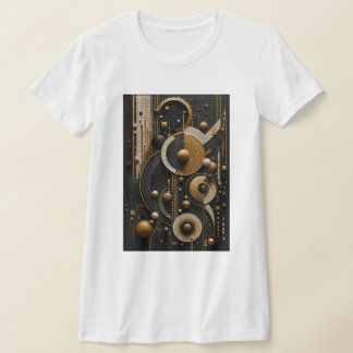 Camiseta Harmonia Geométrica em Mosaico Micro 3D