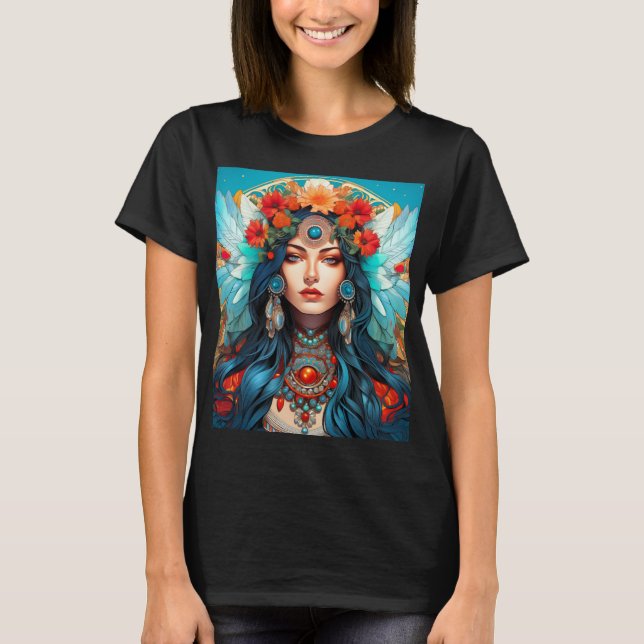 Camiseta Harmonia no Patrimônio - Art Nouveau Design (Frente)