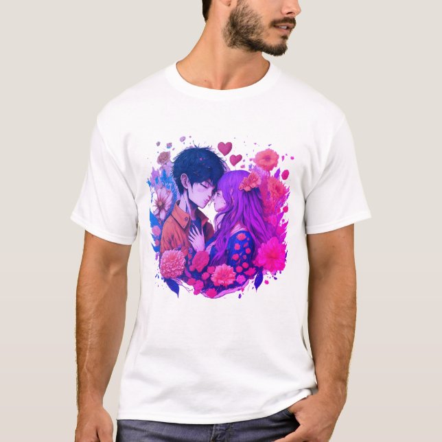Camiseta Harmonia Sensível: Momento Especial do Casal de Am (Frente)