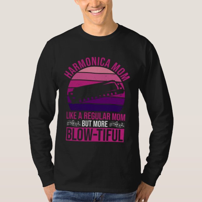 Camiseta Harmonic Player Mom And Harmonica Mother (Frente)