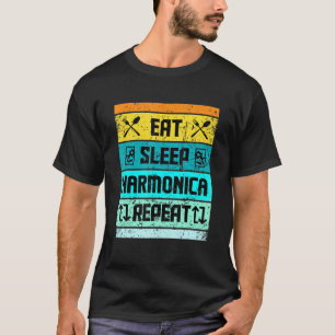 Camiseta Harmonica Jogadores Para Mulheres Homens