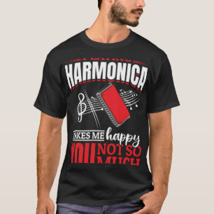 Camiseta Harmonica Jogando Harmonica Me Faz Feliz Que Você 