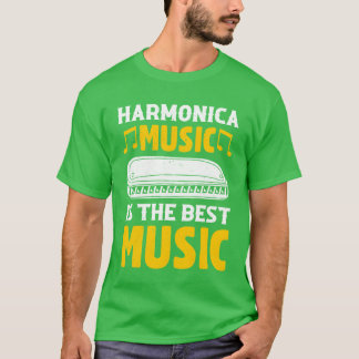 Camiseta Harmonica Music Ishe Best Music Organ Love of the