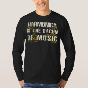 Camiseta Harmonica - O Bacon Musical! Olá