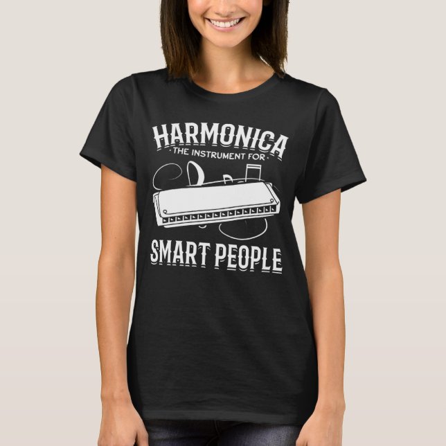Camiseta Harmonica, O Instrumento Para A Boca De Pessoas In (Frente)