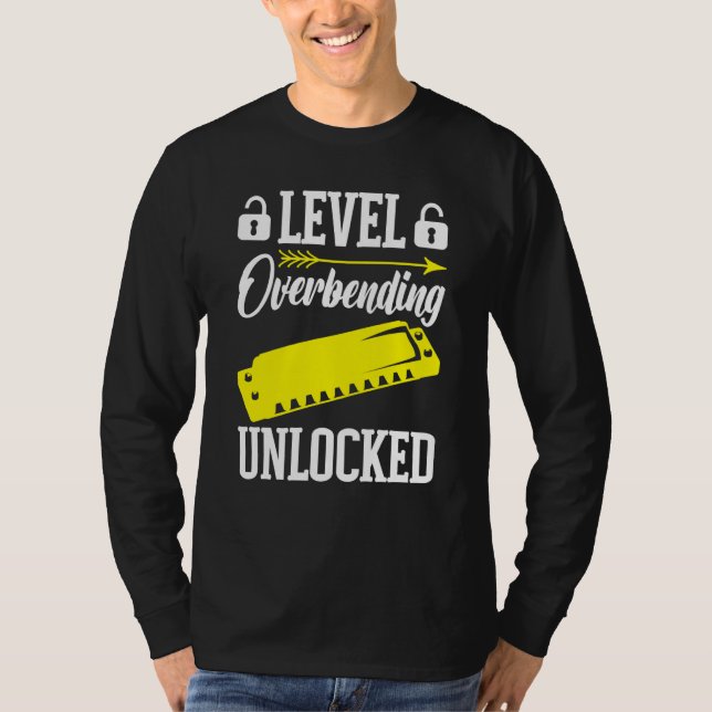 Camiseta Harmonica Player Level Unlocked (Frente)