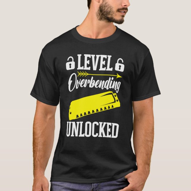 Camiseta Harmonica Player Level Unlocked (Frente)