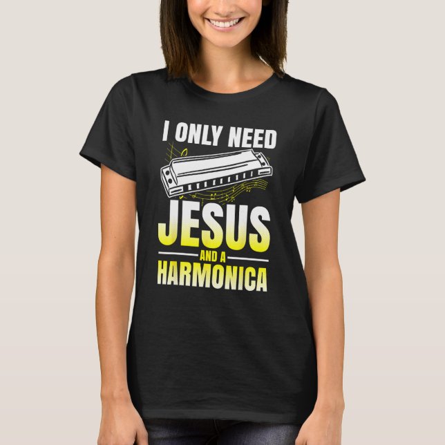 Camiseta Harmonica Playing For Harmonica Player Harmonica T (Frente)