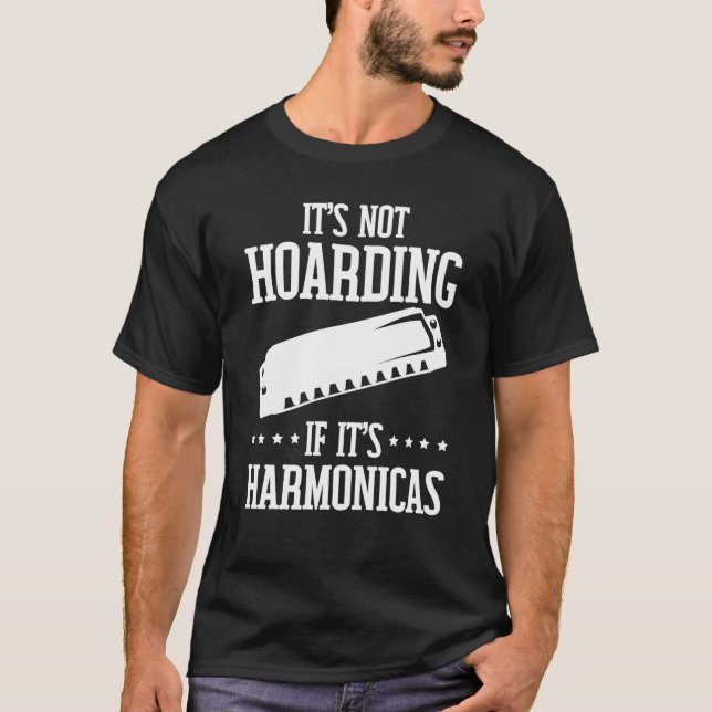 Camiseta Harmonicists Hoarding Harmonicas (Frente)