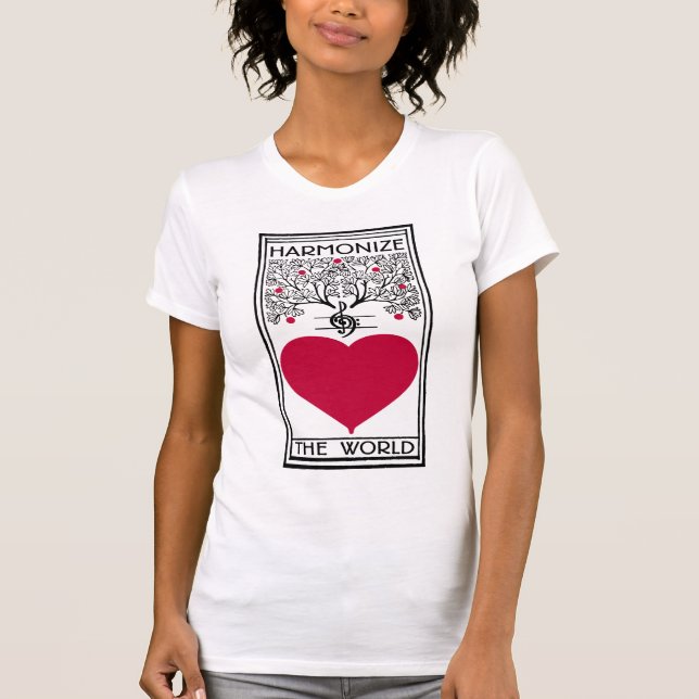 Camiseta Harmonize Os Amantes De Música Do Mundo (Frente)