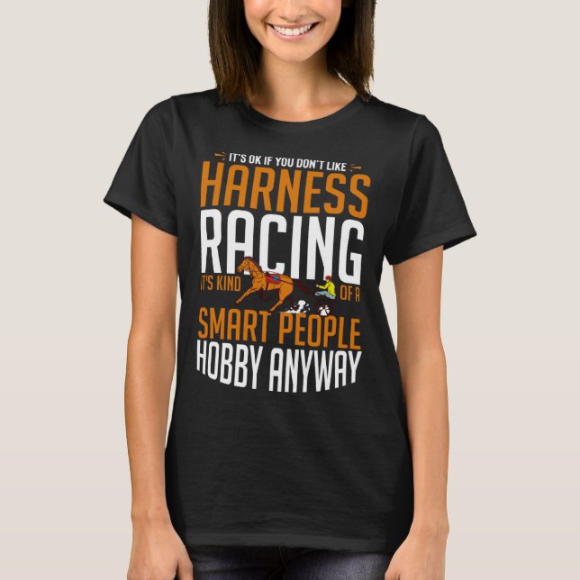 Camiseta Harness Racing Horse Race Track Racer Trotting Hor (Frente)