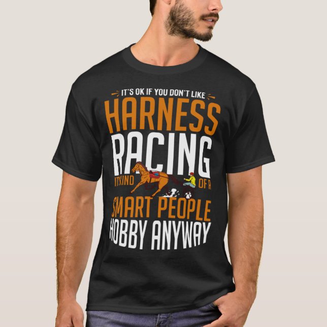 Camiseta Harness Racing Horse Race Track Racer Trotting Hor (Frente)