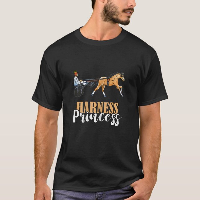 Camiseta Harness Racing Princess Equitation Horse Racer (Frente)