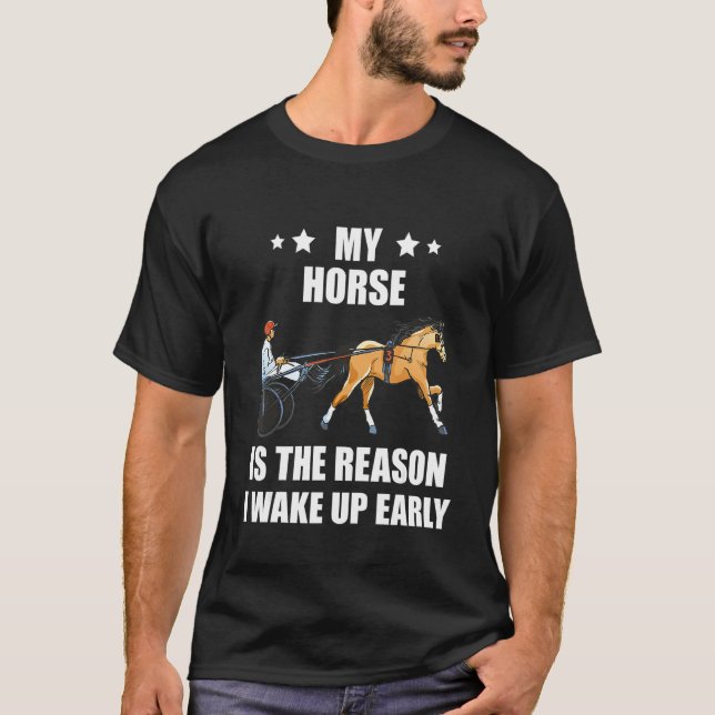 Camiseta Harness Racing The Reason Horse Racer Equitation T (Frente)
