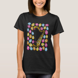 Camiseta Harp Cravo Harpista Cordas Músico Professor de Mús